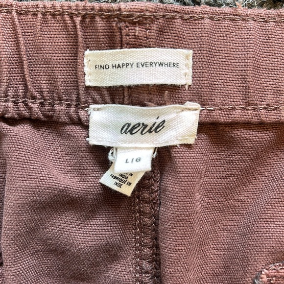 Aerie dark brown shorts size Large - Picture 4 of 4